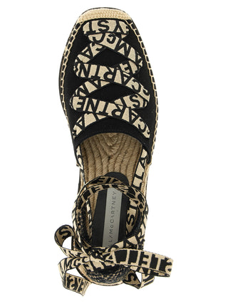Stella McCartney Multicolor Cotton Wedge Sandals
