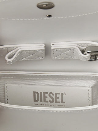 Diesel White Cowhide Handbag