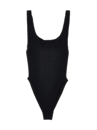 Hunza G Black Polyamide One-Piece Swimsuit