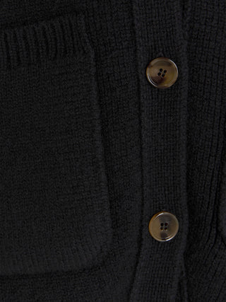 Khaite Black Cashmere Cardigan