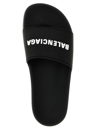 Balenciaga Bicolor Plastic Slides