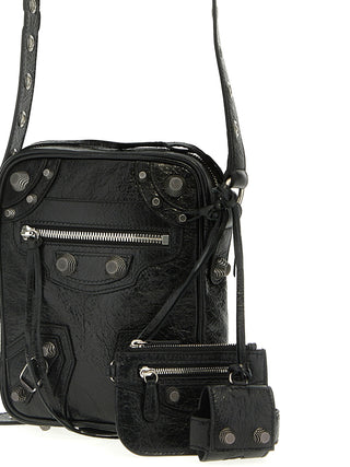 Balenciaga Black Lamb Leather Crossbody Bag