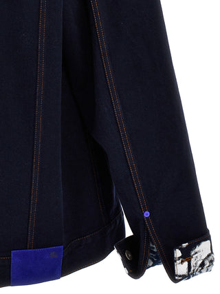 Burberry Blue Cotton Denim Jacket