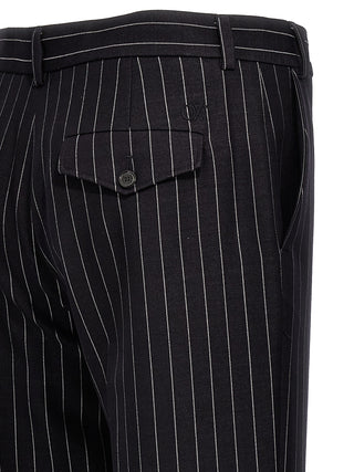 Off-White Blue Wool Dress Pants