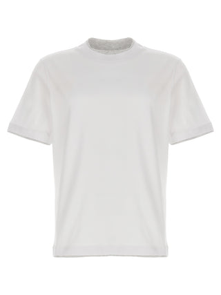 Brunello Cucinelli White Cotton T-Shirt