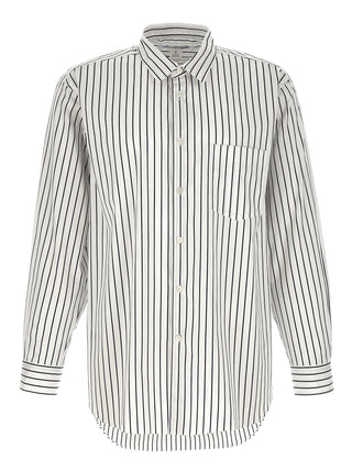 Comme Des Garçons Bicolor Cotton Blouse