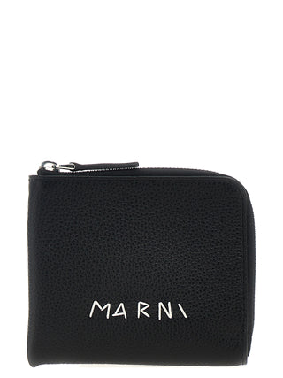 Marni Black Calfskin Wallet