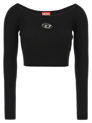 Diesel Black Viscose Cardigan