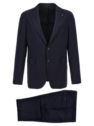 Tagliatore Blue Virgin Wool Two-Piece Suit
