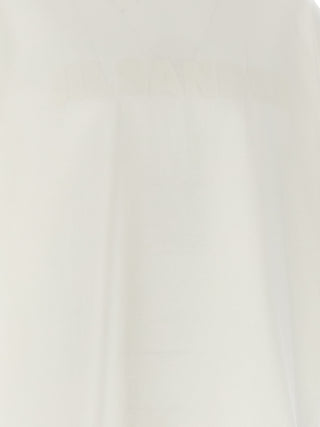 Jil Sander White Cotton T-Shirt