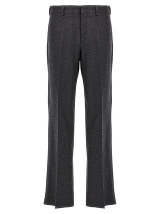 Fendi Gray Cashmere Casual Pants