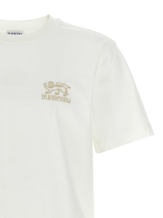 Burberry White Cotton T-Shirt