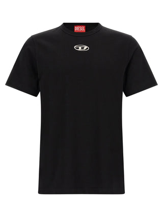 Diesel Black Cotton T-Shirt