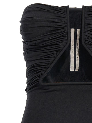 Rick Owens Black Nylon Short Dress