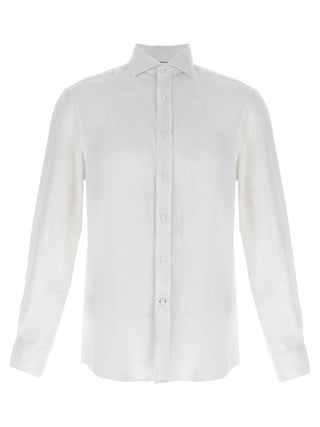 Brunello Cucinelli White Linen Blouse