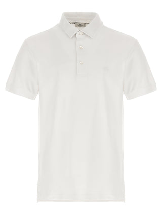 Etro White Cotton Polo Shirt