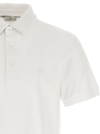 Etro White Cotton Polo Shirt