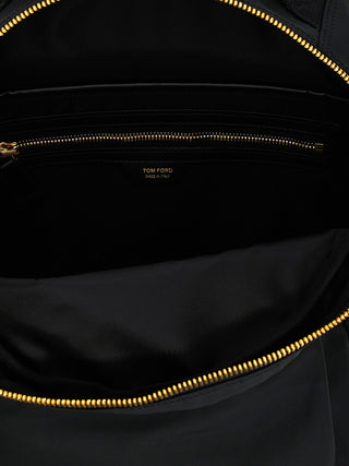 Tom Ford Black Polyester Backpack