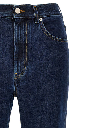 Loulou De Saison Blue Organic Cotton Straight-Leg Jeans