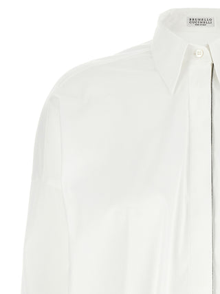 Brunello Cucinelli White Cotton Blouse
