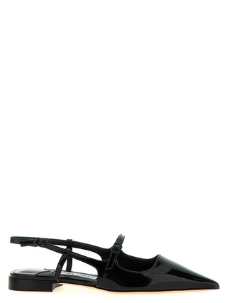 Jimmy Choo Black Calfskin Ballet Flats