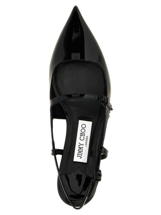 Jimmy Choo Black Calfskin Ballet Flats