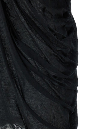 Rick Owens Black Cotton Casual Dress