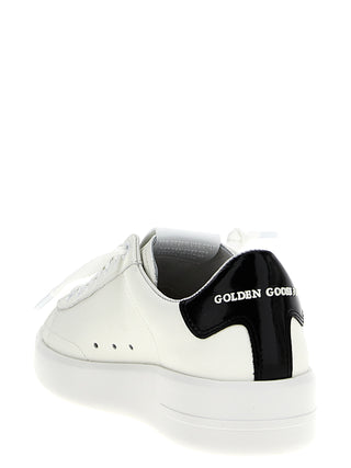 Golden Goose Black Cowhide Low Top Sneakers