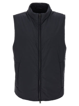 Herno Black Polyamide Sleeveless Jacket