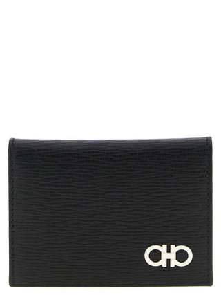 Ferragamo Black Calfskin Cardholder