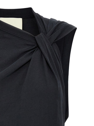 Isabel Marant Black Cotton Sleeveles T-Shirt