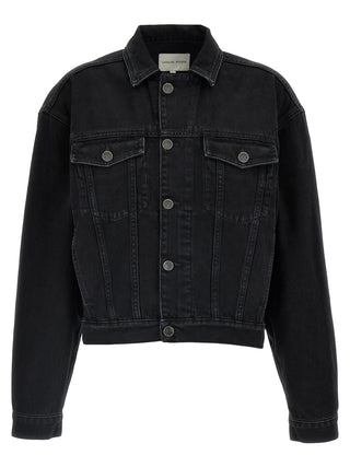 Loulou De Saison Black Organic Cotton Denim Jacket