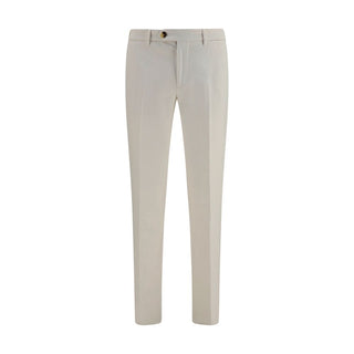 Brunello Cucinelli White Cotton Casual Pants