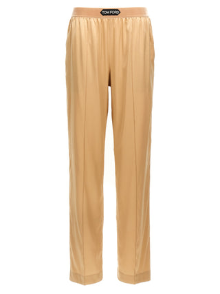 Tom Ford Beige Silk Casual Pants