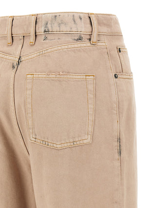 Golden Goose Multicolor Cotton Straight-Leg Jeans
