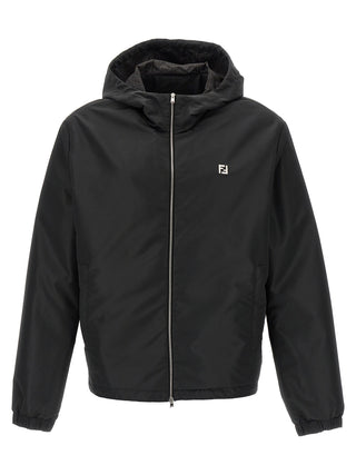 Fendi Black Polyester Shell Jacket