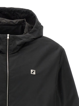 Fendi Black Polyester Shell Jacket