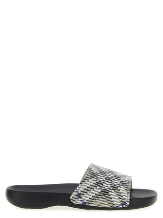 Burberry Multicolor Polyurethane Slides