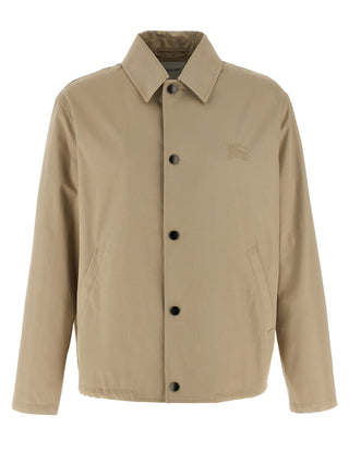 Burberry Beige Cotton Full-Length Jacket