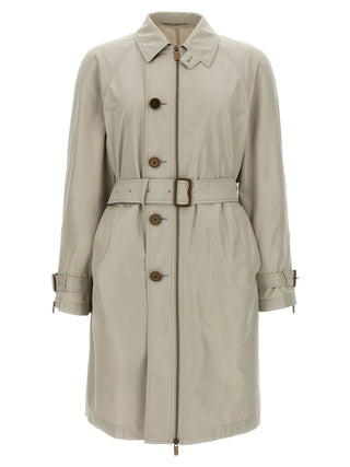 Burberry Gray Satin Coat