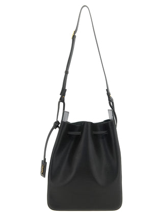 Saint Laurent Bicolor Calfskin Crossbody Bag