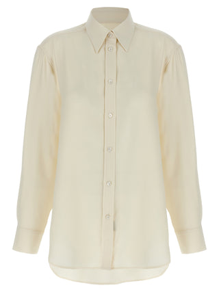 Brioni White Silk Blouse
