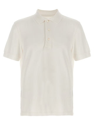 Tom Ford White Lyocell Polo Shirt