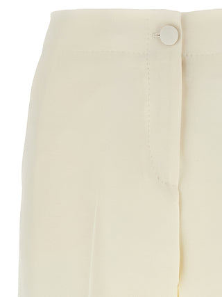 Brioni White Wool Casual Pants