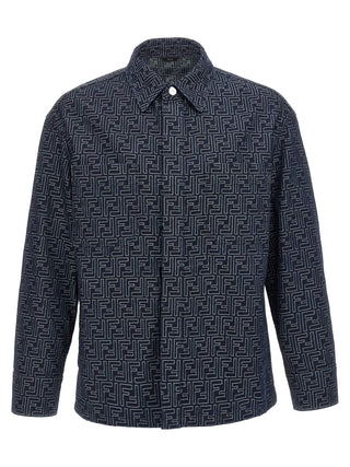 Fendi Blue Cotton Denim Jacket