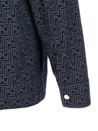 Fendi Blue Cotton Denim Jacket