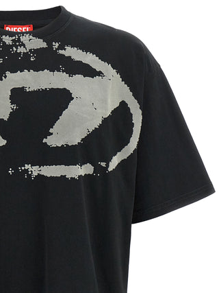 Diesel Black Cotton T-Shirt