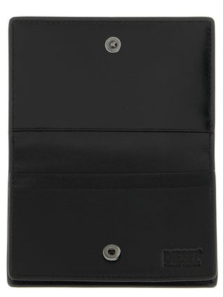 Diesel Black Leather Cardholder
