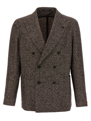 Tagliatore Brown Virgin Wool Blazer
