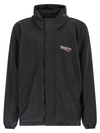 Balenciaga Black Polyester Shell Jacket